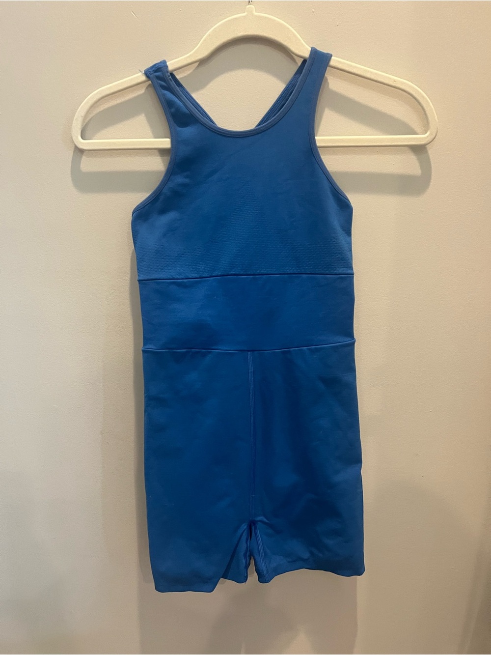 Fabletics Bright Blue Racerback Performance onesie - Picture 2 of 6